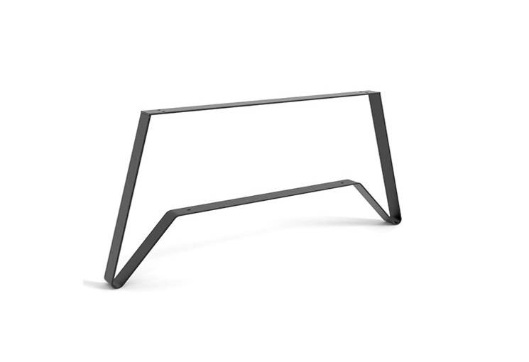 PIED DE TABLE METAL NOIR CAVALIER H38XL6XP77CM