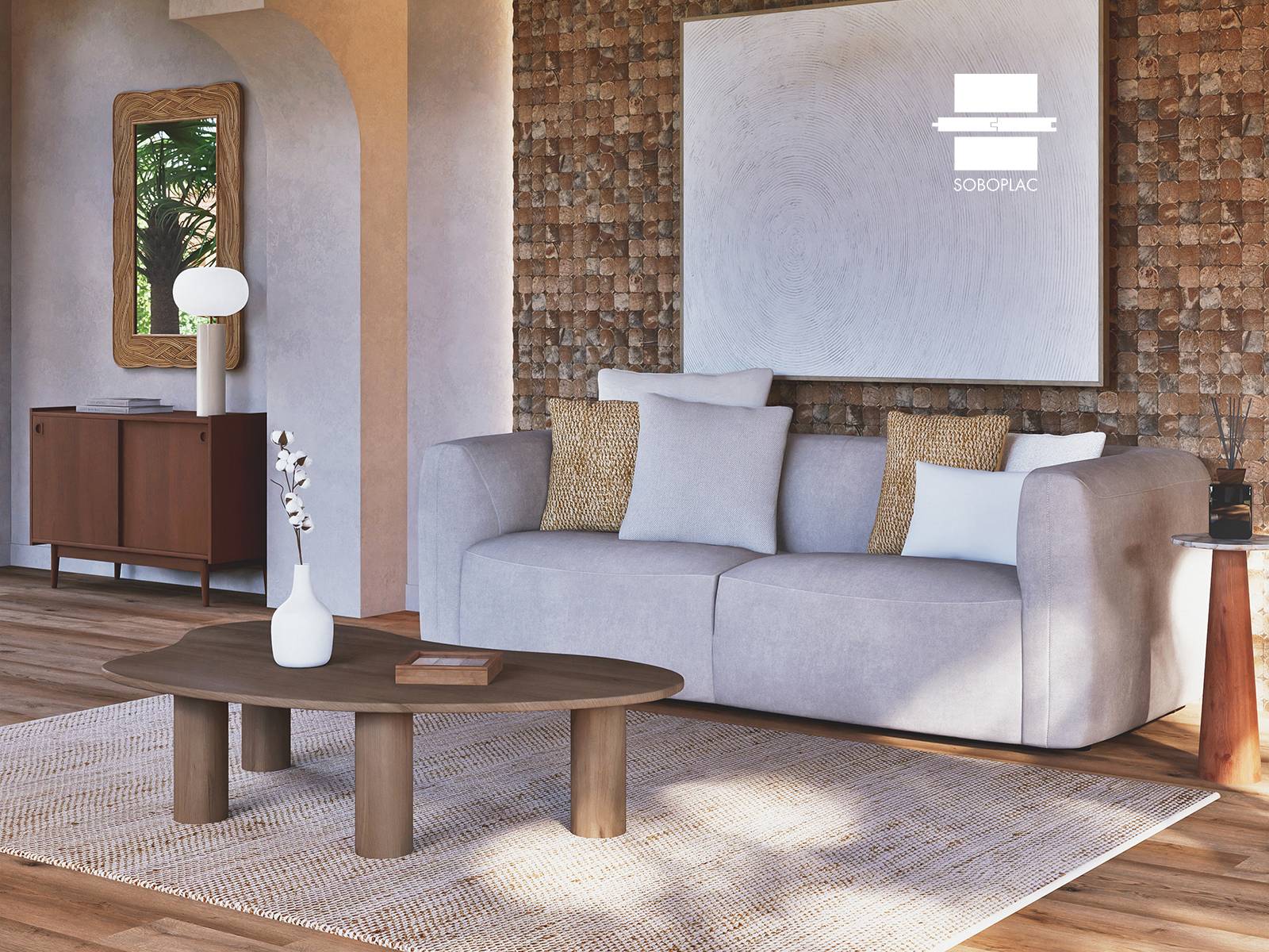 NUTS - PAREMENT MURAL EN COCO NT-04-NEST