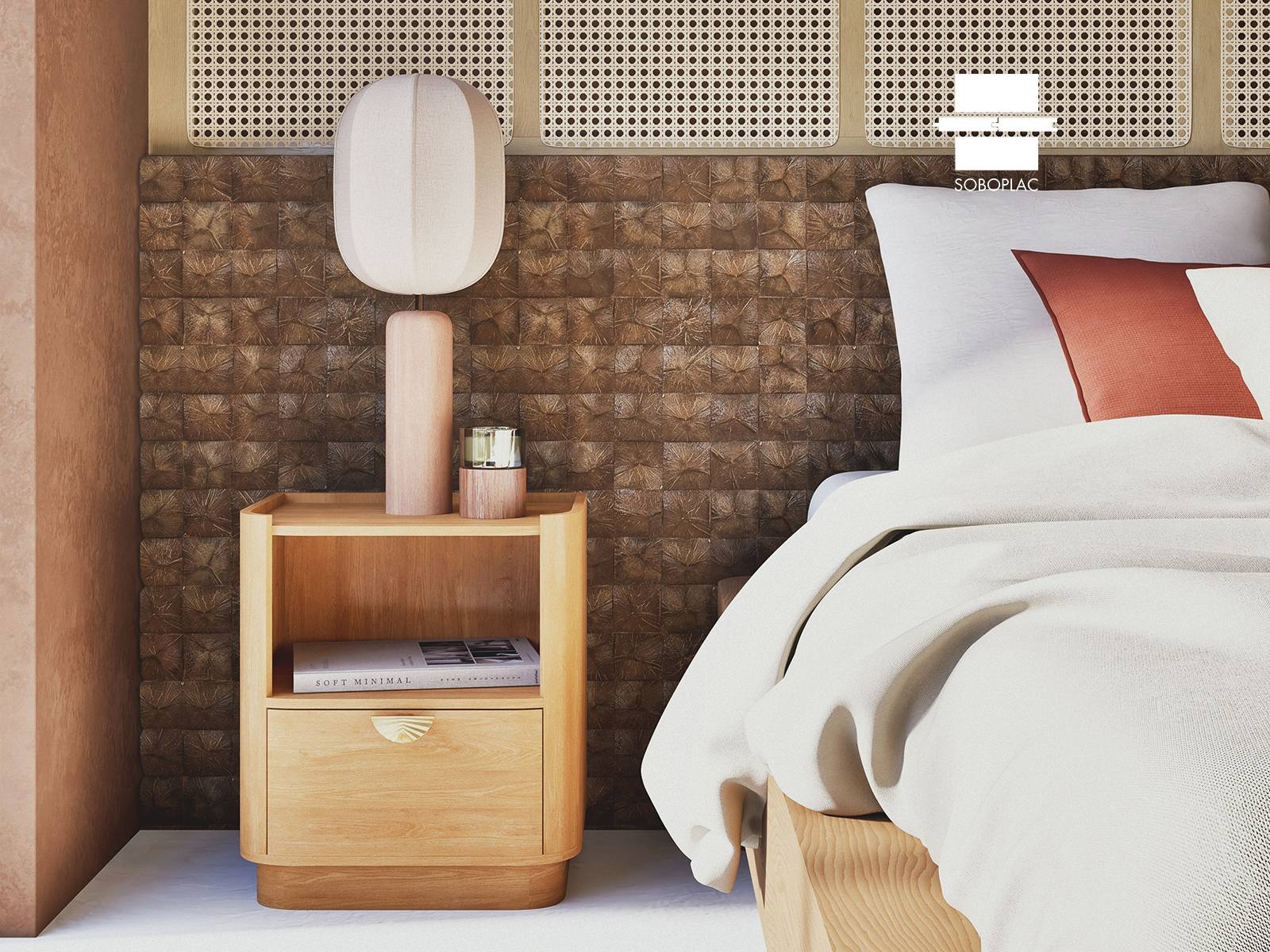 NUTS - PAREMENT MURAL EN COCO NT-08-PEAKS