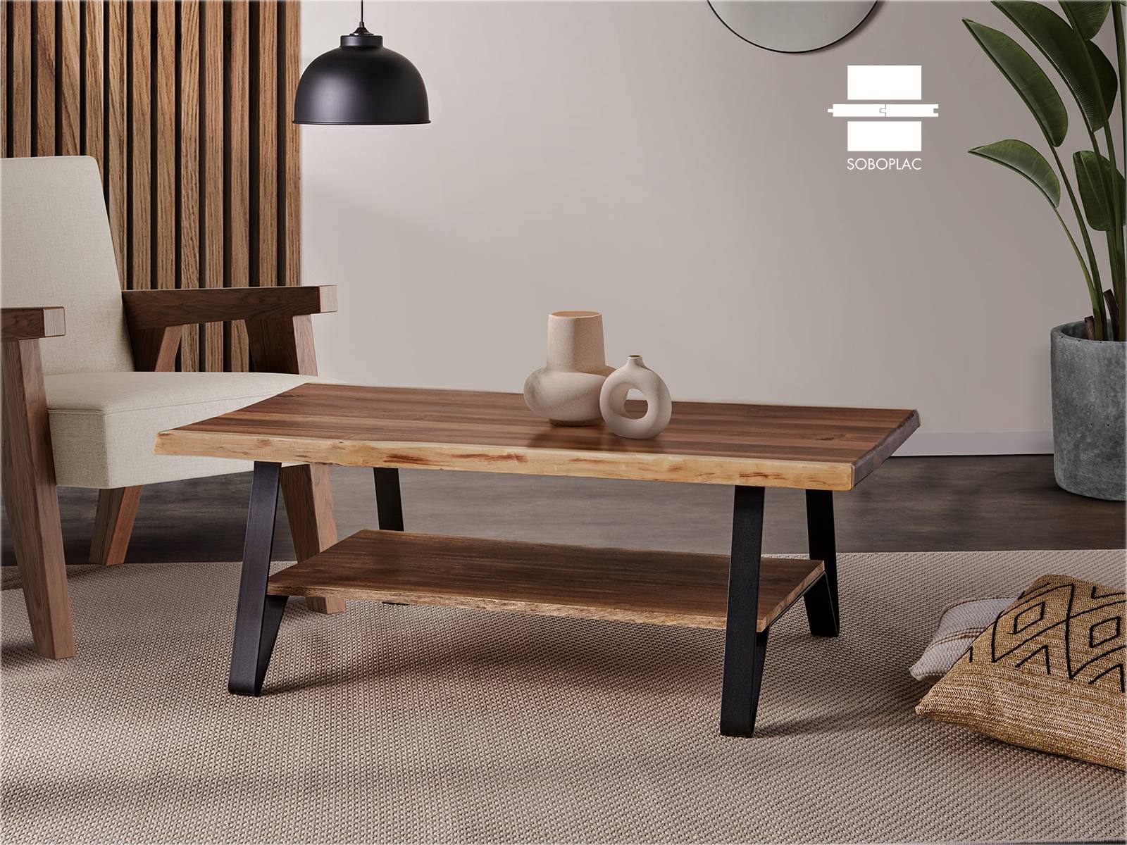 PLATEAU DE TABLE SPRITZ ACACIA MODULO 1200