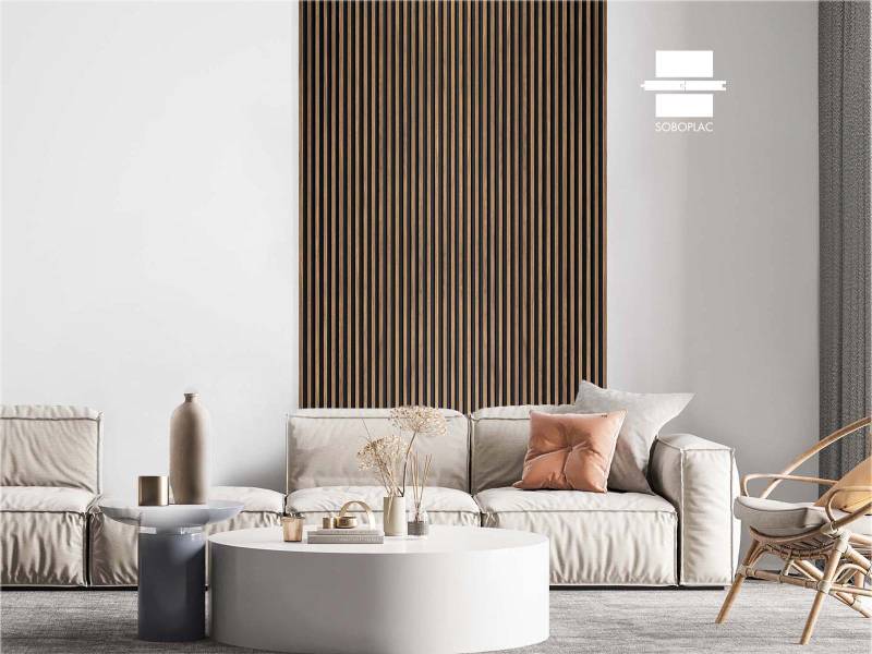 PANNEAU MURAL EFFET TASSEAU PANELIO DUVAL OAK GOLD