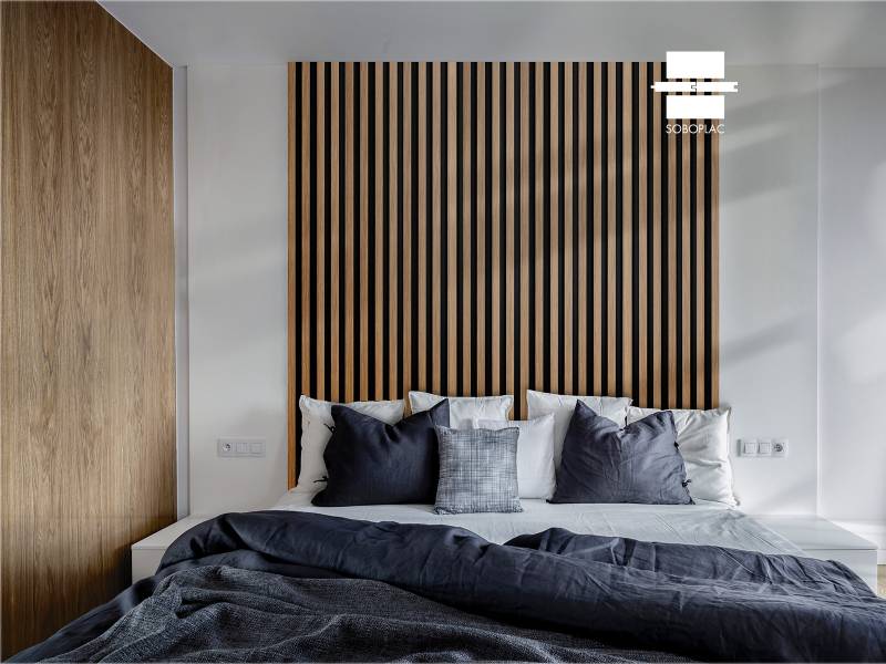 PANNEAU MURAL EFFET TASSEAU PANELIO HUGO OAK GOLD