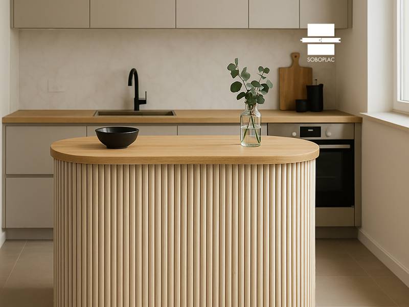 Panneau cannelé flexible Moonflex Chêne Naturel 2700 - Réf MN27140