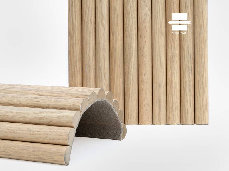 Panneau cannelé flexible Moonflex Chêne Naturel 2700 - Réf MN27140