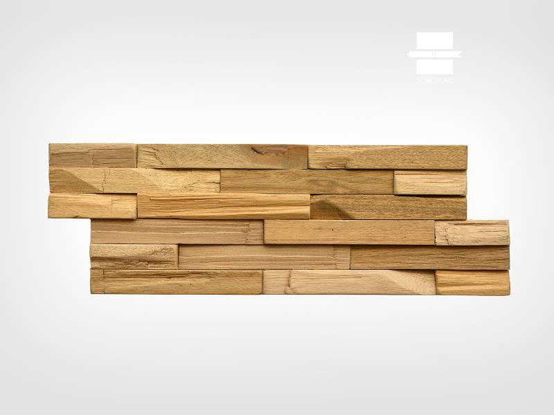Murmure Rovere – Revêtement mural en bois Meranti huilé aspect chêne – Réf. ROV140
