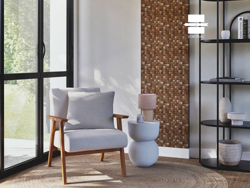 NUTS - PAREMENT MURAL EN COCO NT-01-GRAIN