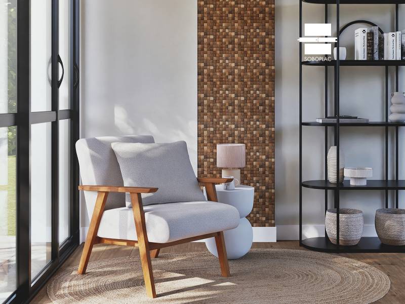 NUTS - PAREMENT MURAL EN COCO NT-01-GRAIN