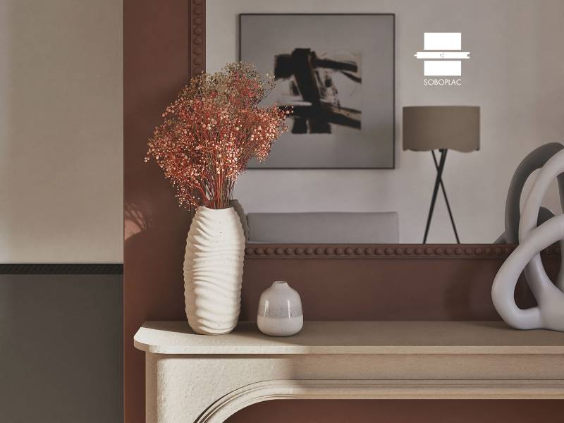 Baguette d'ornement BOUTONS gamme OPERA - diamètre 32 mm