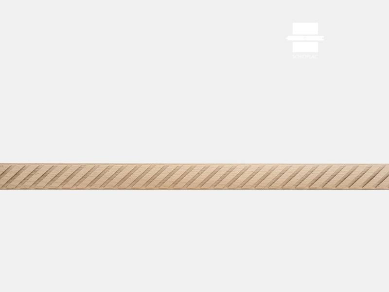 Baguette d'ornement CHEVRON gamme OPERA - diamètre 38 mm