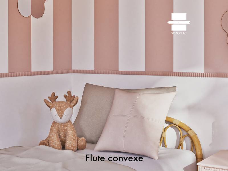 Moulure décorative Flute Convexe gamme Opera disponible chez nos revendeurs en France