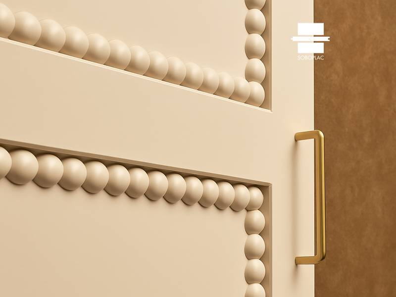 Nos cimaises Perla de la gamme Opera sont parfaites pour habiller vos murs, vos portes, vos placards de façon moderne et raffiné