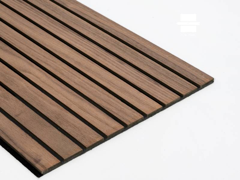 PANNEAU MURAL ACOUSTIQUE TASSOFLEX EFFET TASSEAU NOYER NATUREL VERNI TFV130