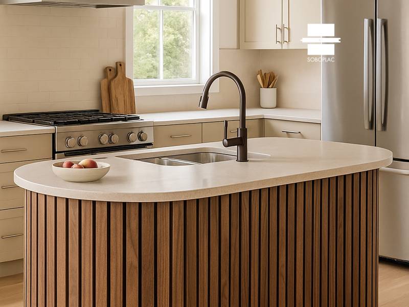 PANNEAU MURAL ACOUSTIQUE TASSOFLEX EFFET TASSEAU NOYER NATUREL VERNI TFV130